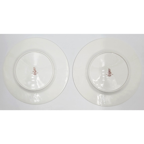 Royal Doulton Arcadia Salad Plates 8” Floral English Fine Bone China Set of 2 - Picture 4 of 7